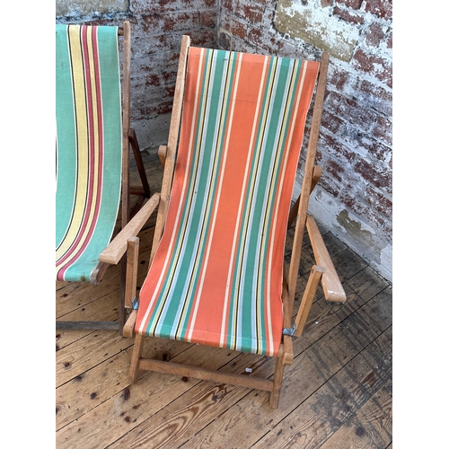 386 - Two Vintage Deck Chairs