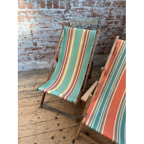 386 - Two Vintage Deck Chairs