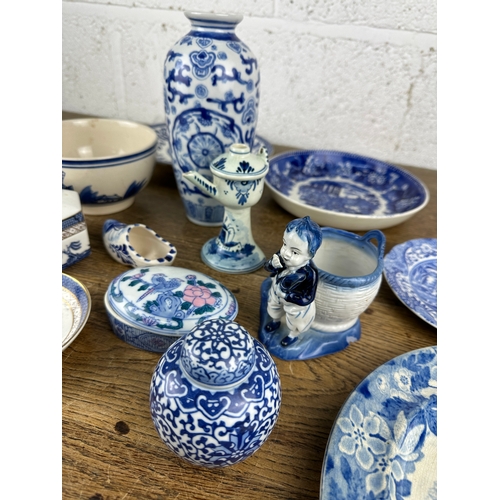 183 - Collection of Blue and White and Delft Ceramics