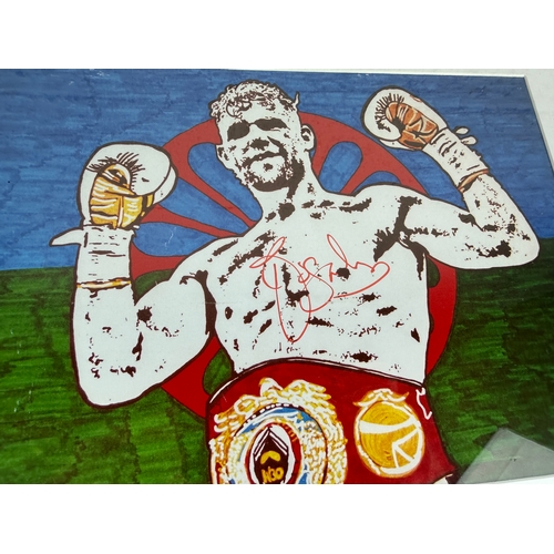 169 - Boxing - Billy Joe Saunders Hand Signed Autographed Picture alongside RBK Boxing Glove with many oth... 