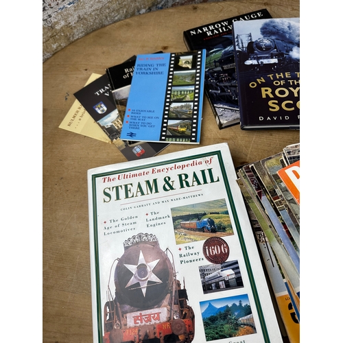 328 - Box of Train & Railway Books & Magazines