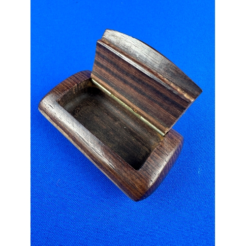 105 - Antique Wood Snuff Box