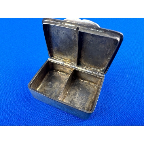 106 - Continental Silver Snuff Box 38.7g