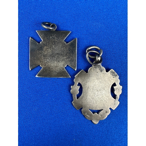 13 - Two Hallmarked Silver Fobs