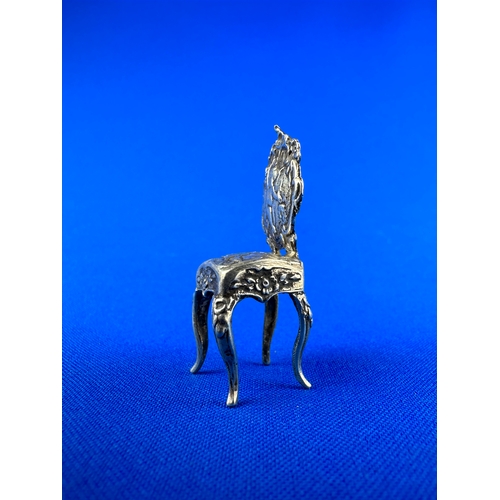 10 - Berthold Muller Miniature Silver Chair