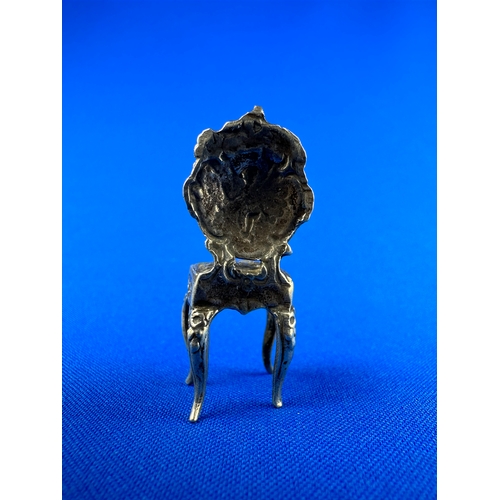 10 - Berthold Muller Miniature Silver Chair