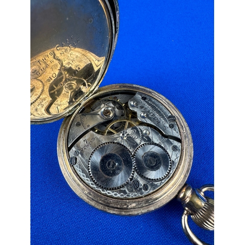 79 - Waltham Tempus Pocket Watch - Ticking, Star Dennison Rolled Gold Case