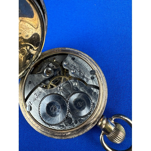 79 - Waltham Tempus Pocket Watch - Ticking, Star Dennison Rolled Gold Case