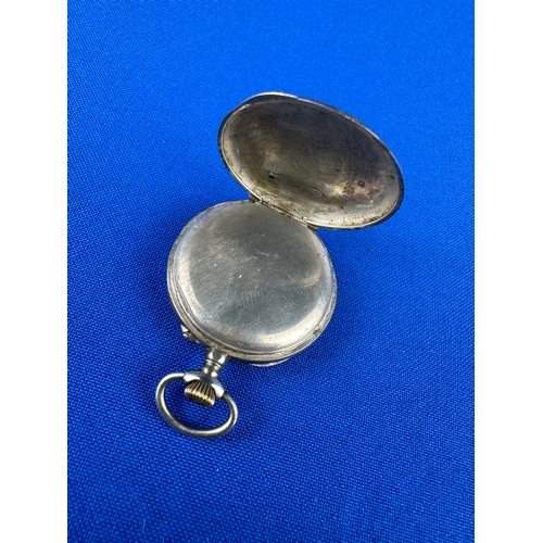 80 - Victorian Silver Fob Watch in Working Order