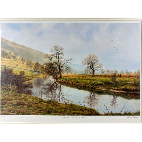 306 - Keith Melling 'Upper Wharfedale' - Large, Limited Artist Signed Print - 60 x 47cm to frame edges