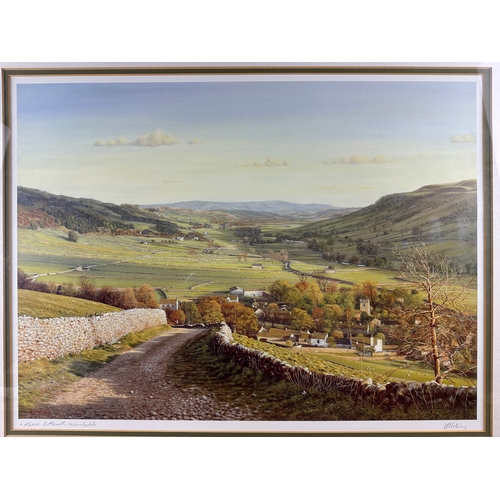 307 - Keith Melling 'Above Kettlewell, Wharfedale' - Large, Artist Signed Print - 71 x 61cm to frame edges