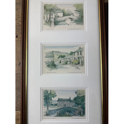 314 - David Wilkin Artist Signed Print and Three Geoffrey Cowton Prints