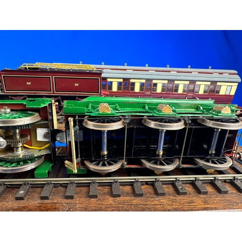 127 - Two Very Intricate Handbuilt Tinplate Train Models & a Carriage by PC Models