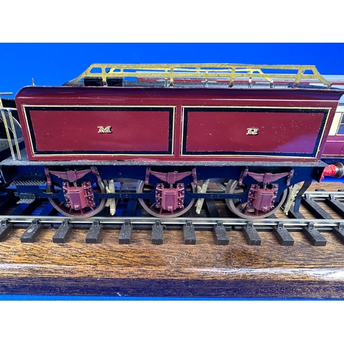 127 - Two Very Intricate Handbuilt Tinplate Train Models & a Carriage by PC Models