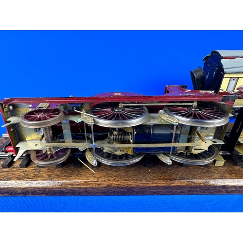 127 - Two Very Intricate Handbuilt Tinplate Train Models & a Carriage by PC Models