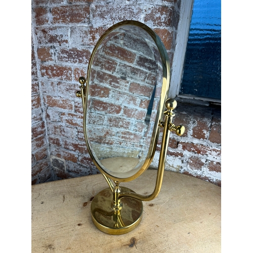 363 - Brass Dressing Table Vanity Mirror