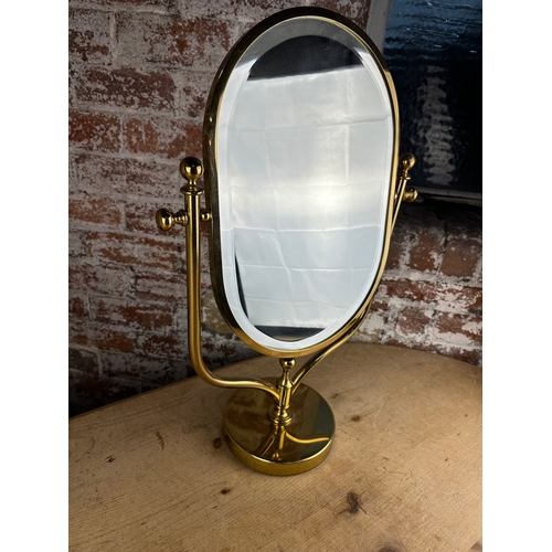 363 - Brass Dressing Table Vanity Mirror