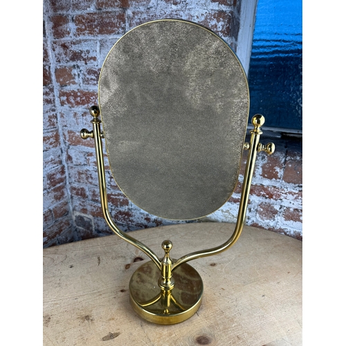 363 - Brass Dressing Table Vanity Mirror