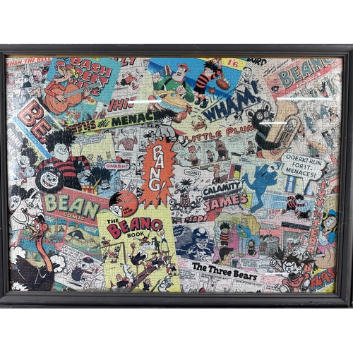 265 - Framed Vintage Beano and Dandy Jigsaws