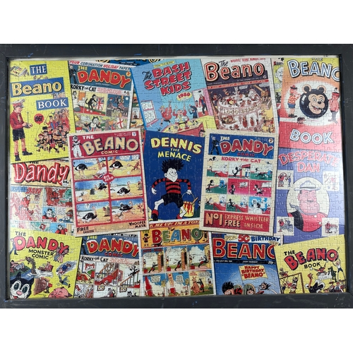 265 - Framed Vintage Beano and Dandy Jigsaws