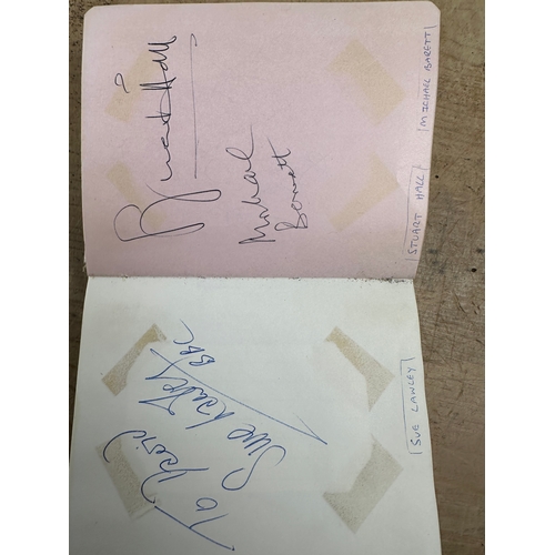 276 - Autograph Book - Signatures including: Matt Busby, Alan Ball, Gordon Banks, Alex Higgins etc. See Pi... 