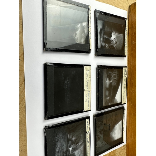 278 - Collection of Glass Lantern Slides in Wooden Case