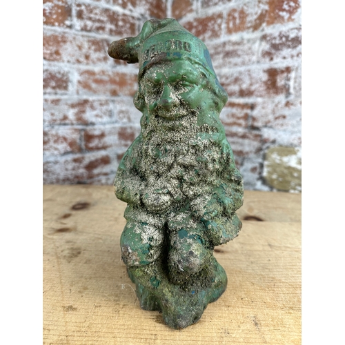 274 - Record Tools Solid Cast Iron Gnome - Green