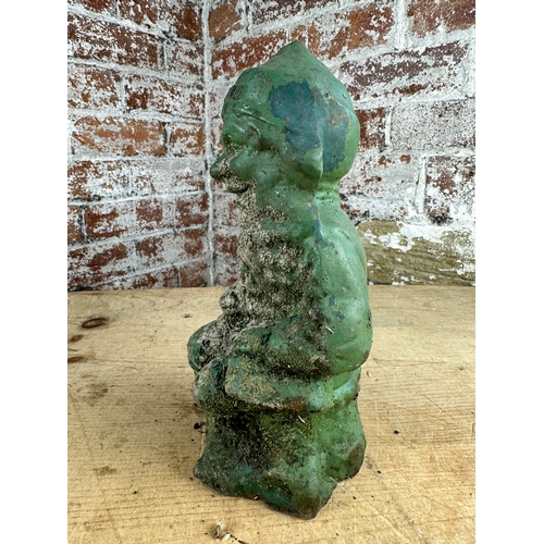 274 - Record Tools Solid Cast Iron Gnome - Green