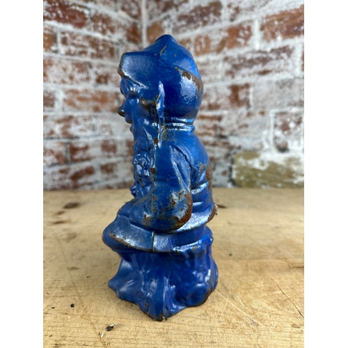 275 - Record Bulldog Tools Solid Cast Iron Gnome - Blue