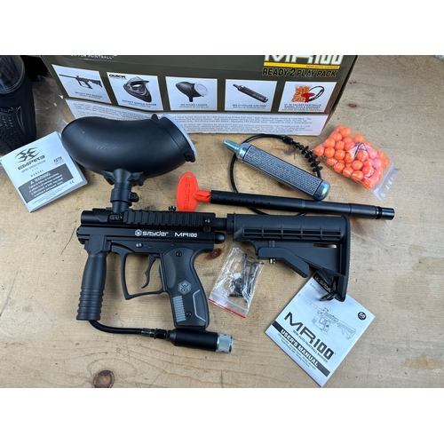 141 - Spyder MR100Ready to Play Paintball Gun Set - Unused