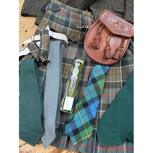 338 - Scottish outfit to include Alexanders Harris Tweed Jacket (42