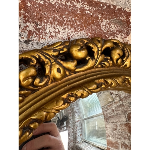 364 - Vintage Gilt Convex Mirror - 53cm