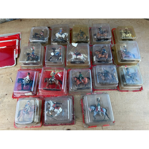 56 - Quantity of Mounted Del Prado Figures, 18