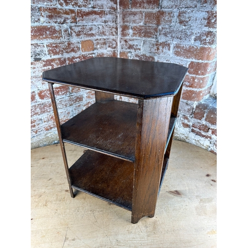 344 - Vintage Side Table with Shelves