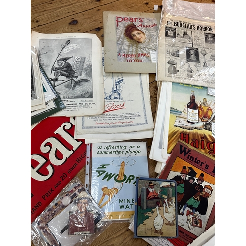 128 - Advertising Interest -Large Quantity of Vintage & Antique Advertising Ephemera