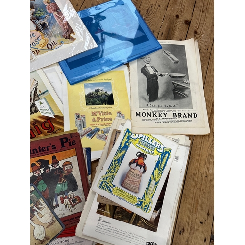 128 - Advertising Interest -Large Quantity of Vintage & Antique Advertising Ephemera