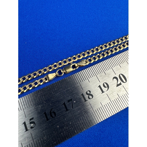 29 - 9ct Gold Curb Link Chain 10g 76cm