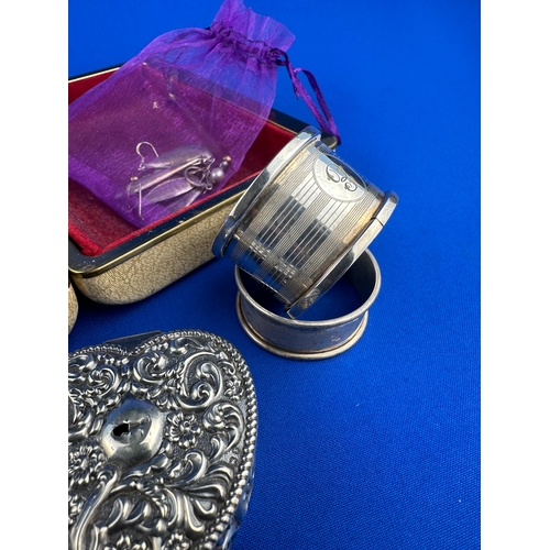 19 - Quantity of Hallmarked Silver, 925 Silver & White Metal Items