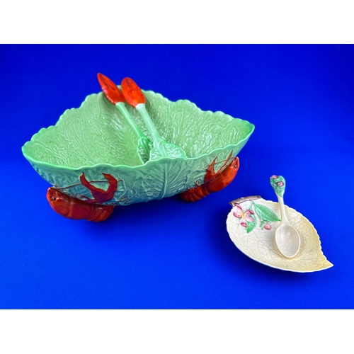 267 - Carlton Ware Lobster Design Salad Bowl & Servers