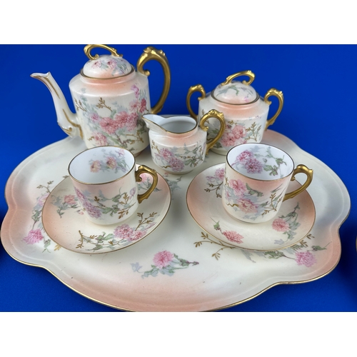 271 - Victorian Remi Delinieres, Limoges Demitasse Coffee Service