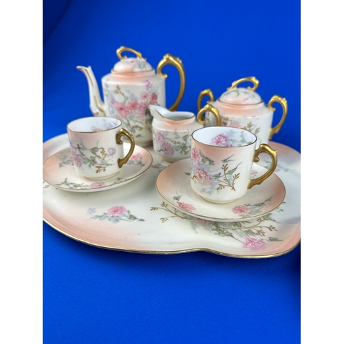 271 - Victorian Remi Delinieres, Limoges Demitasse Coffee Service