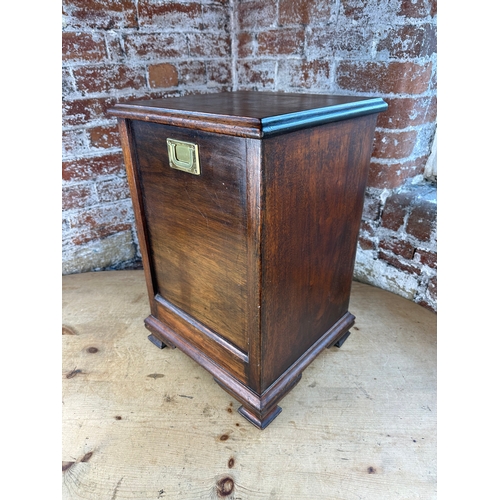 345 - Wooden Coal Scuttle on Castors