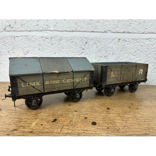 100 - Two Vintage Scratch Built 1 Gauge items of Model Railway Rolling Stock