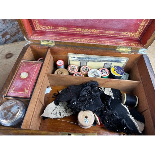 103 - Two Vintage Boxes with Sewing Equipment