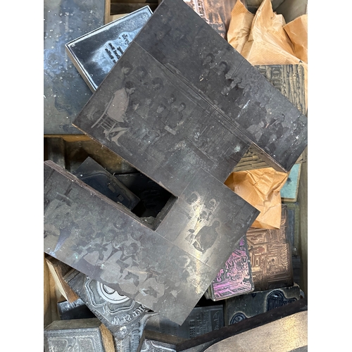 105 - Box of Vintage Printing Plates & Blocks