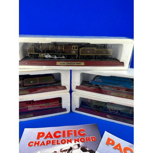 108 - Five Atlas Editions Model Trains, Boxed with Certificates of Authenticity