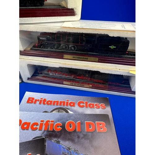 109 - Five Atlas Editions Model Trains, Boxed with Certificates of Authenticity