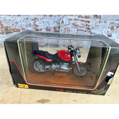 114 - BMW R1100 R, Maisto Special Edition 1:10 Motorcycle Diecast Model