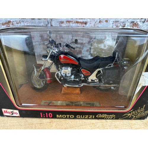 115 - Moto Guzzi California 1100i, Maisto Special Edition 1:10 Motorcycle Diecast Model