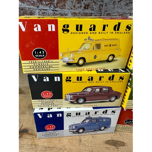 123 - 6 Boxed Vanguards Diecast Vehicles